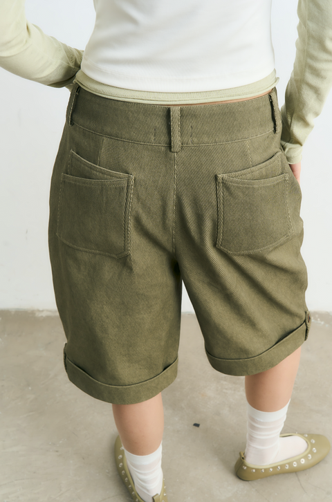 NULL NONE CUFFED HEM SHORTS