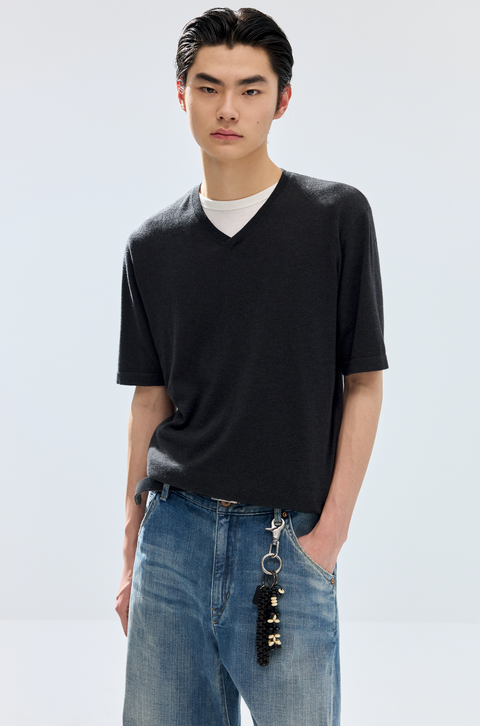SIMPLE PROJECT V-NECK T-SHIRT