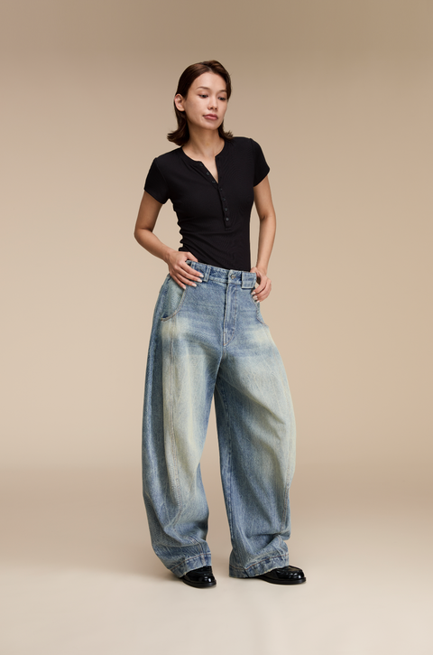 OPICLOTH WIDE-LEG JEANS