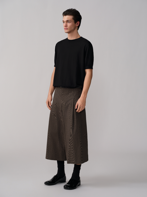 OPICLOTH HOUNDSTOOTH CROPPED SHORTS