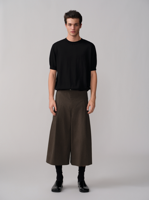 OPICLOTH HOUNDSTOOTH CROPPED SHORTS