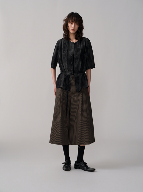 OPICLOTH HOUNDSTOOTH CROPPED SHORTS