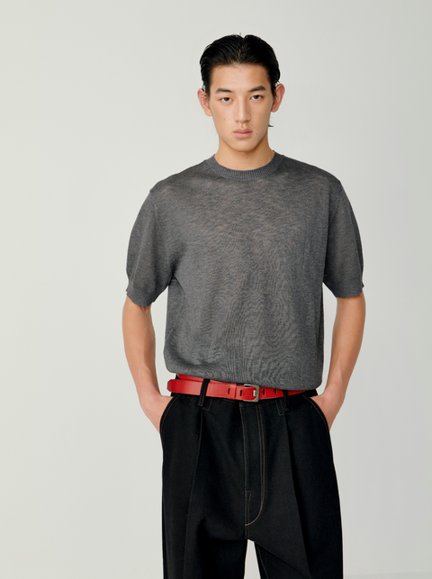 OPICLOTH LINEN-LOOK KNIT TOP