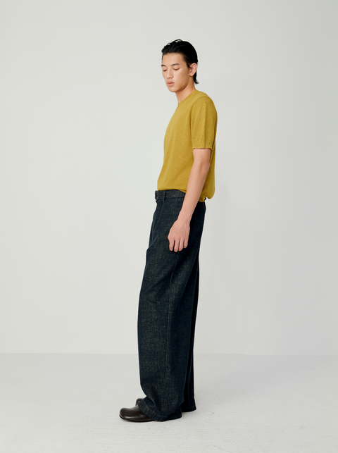 OPICLOTH LINEN-LOOK KNIT TOP