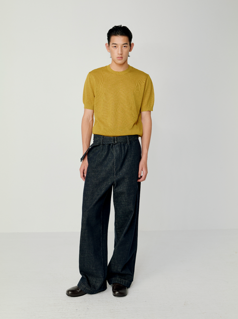 OPICLOTH LINEN-LOOK KNIT TOP