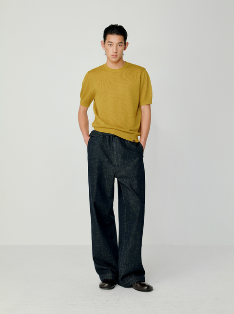OPICLOTH LINEN-LOOK KNIT TOP