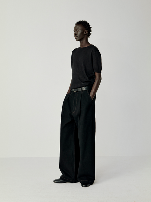 OPICLOTH LINEN-LOOK KNIT TOP