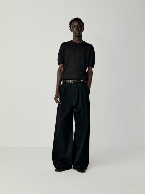 OPICLOTH LINEN-LOOK KNIT TOP