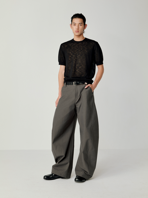 OPICLOTH LINEN-LOOK KNIT TOP