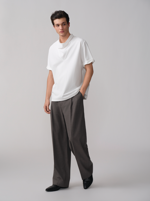 OPICLOTH COWL NECK T-SHIRT