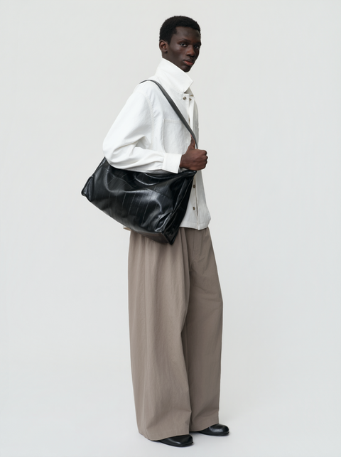 OPICLOTH EEL LEATHER CROSSBODY BAG