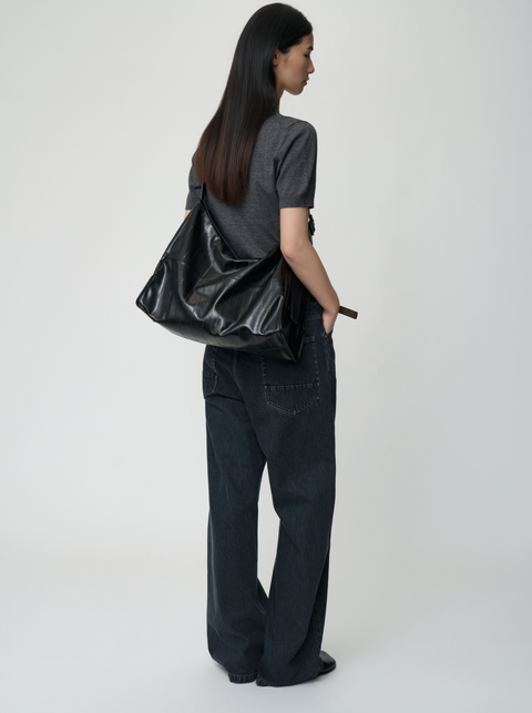 OPICLOTH EEL LEATHER CROSSBODY BAG