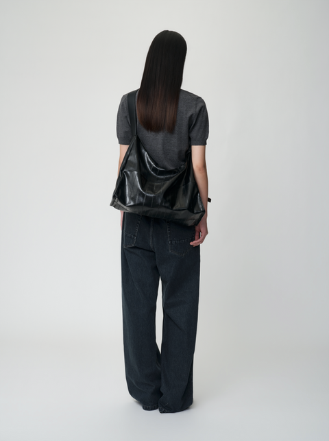 OPICLOTH EEL LEATHER CROSSBODY BAG