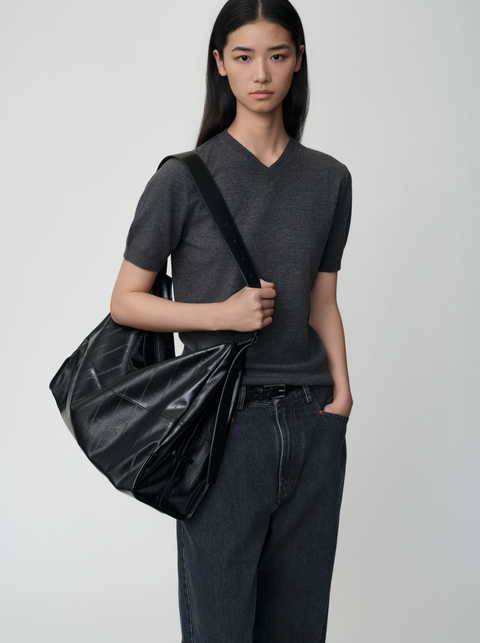 OPICLOTH EEL LEATHER CROSSBODY BAG