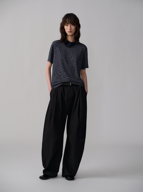 OPICLOTH NECKERCHIEF STRIPED T-SHIRT