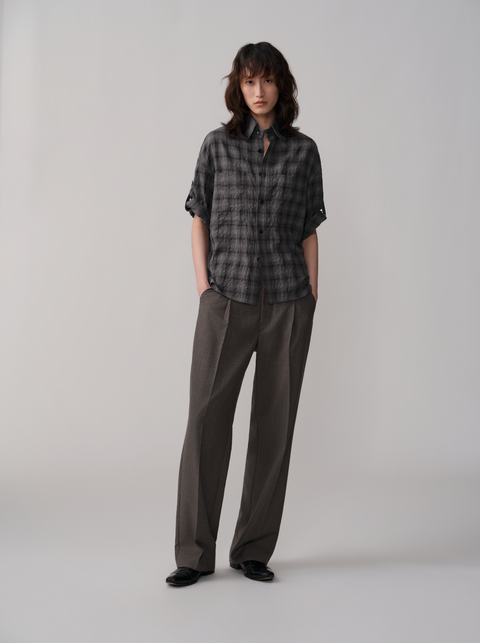 OPICLOTH PLEATED TROUSERS