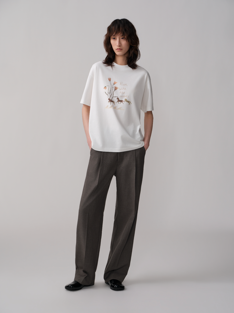 OPICLOTH PLEATED TROUSERS