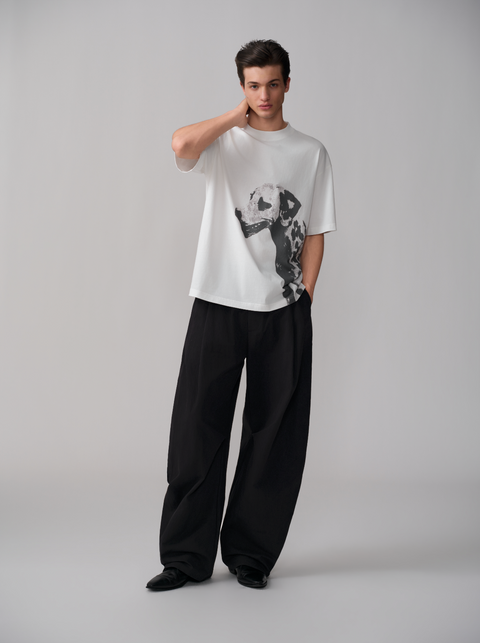 OPICLOTH COTTON CURVED PANTS