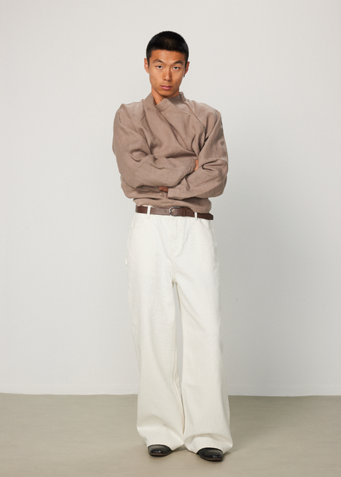 EASE EASE HEMP ASYMMETRIC JACKET