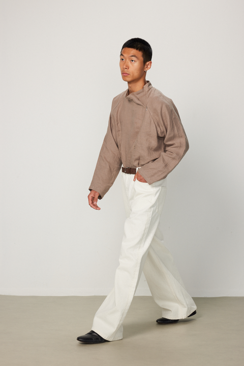 EASE EASE WHITE CARGO JEANS