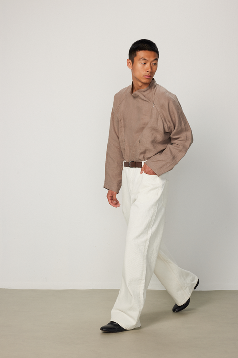 EASE EASE WHITE CARGO JEANS