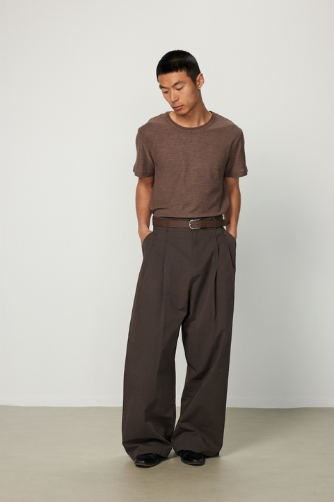 EASE EASE DOUBLE PLEAT TROUSERS