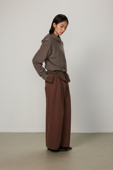 EASE EASE DOUBLE PLEAT TROUSERS