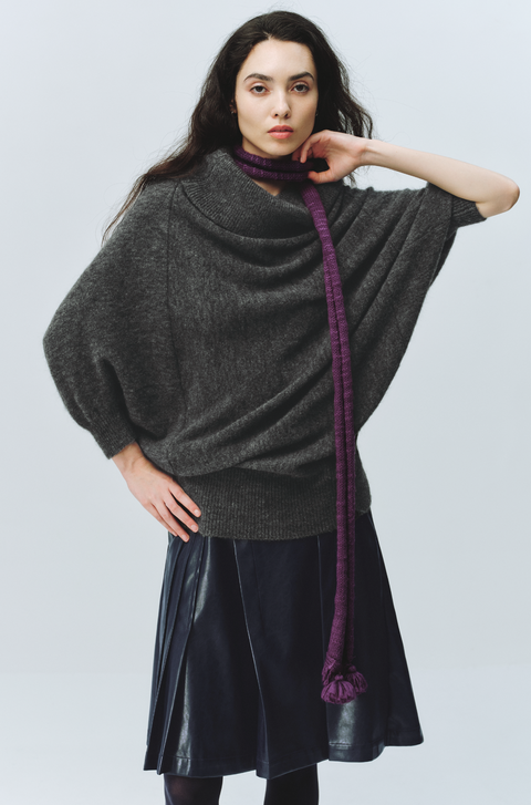 SIMPLE PROJECT TASSEL WOOL SCARF