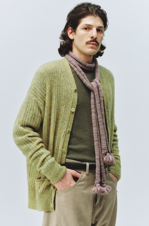 SIMPLE PROJECT TASSEL WOOL SCARF