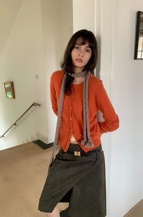 SIMPLE PROJECT TASSEL WOOL SCARF