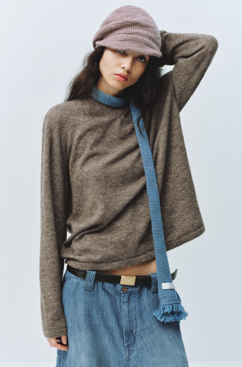 SIMPLE PROJECT TASSEL WOOL SCARF