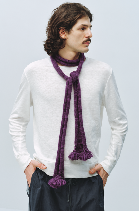 SIMPLE PROJECT TASSEL WOOL SCARF