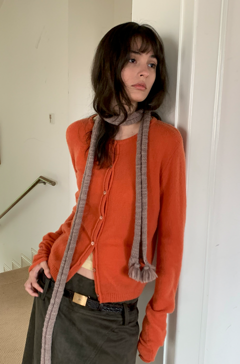 SIMPLE PROJECT TASSEL WOOL SCARF