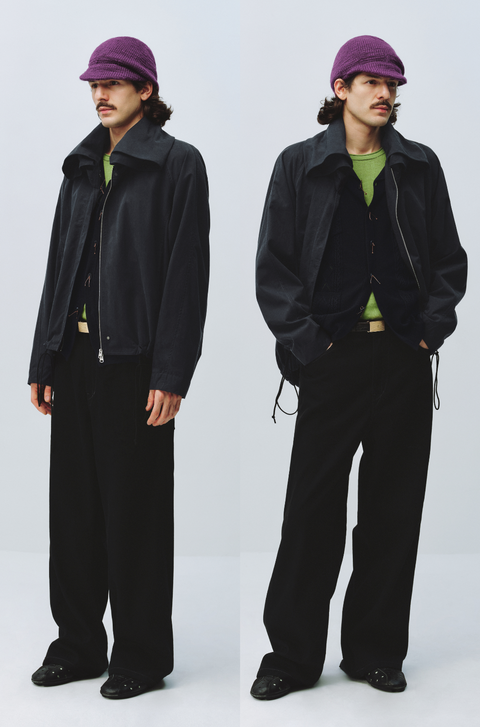 SIMPLE PROJECT BLACK STRAIGHT-LEG JEANS