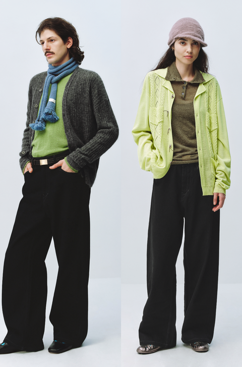 SIMPLE PROJECT BLACK STRAIGHT-LEG JEANS