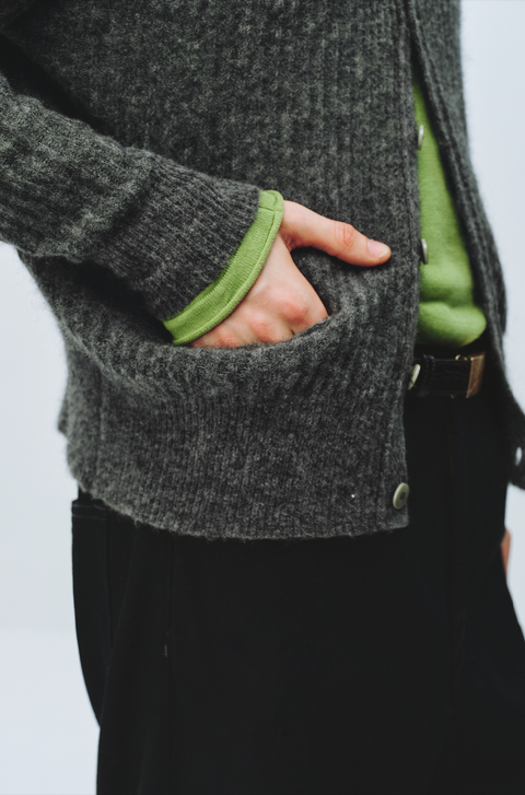SIMPLE PROJECT MOHAIR CARDIGAN