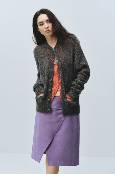 SIMPLE PROJECT MOHAIR CARDIGAN