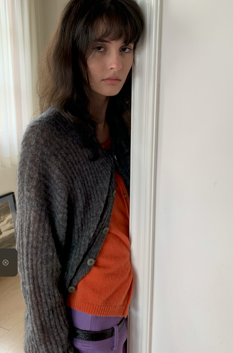 SIMPLE PROJECT MOHAIR CARDIGAN