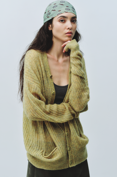 SIMPLE PROJECT MOHAIR CARDIGAN