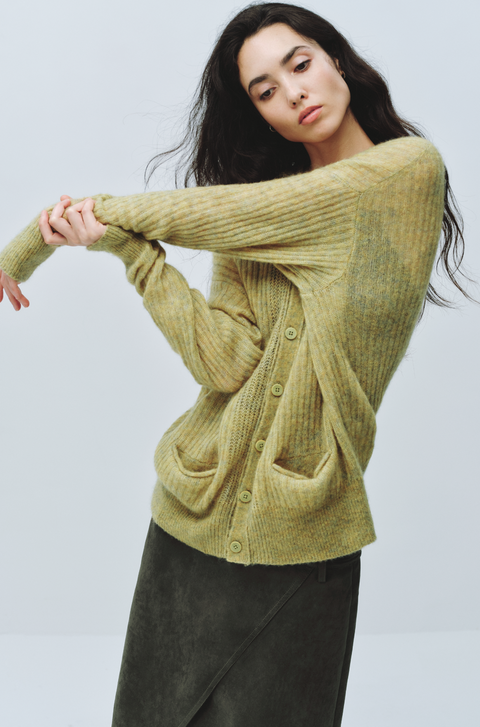 SIMPLE PROJECT MOHAIR CARDIGAN