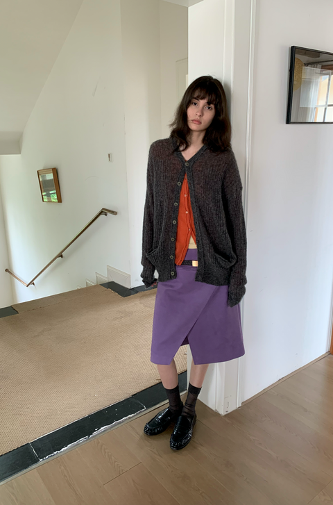 SIMPLE PROJECT MOHAIR CARDIGAN