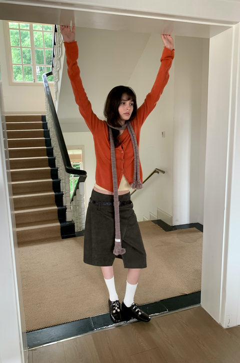 SIMPLE PROJECT MERINO WOOL CARDIGAN