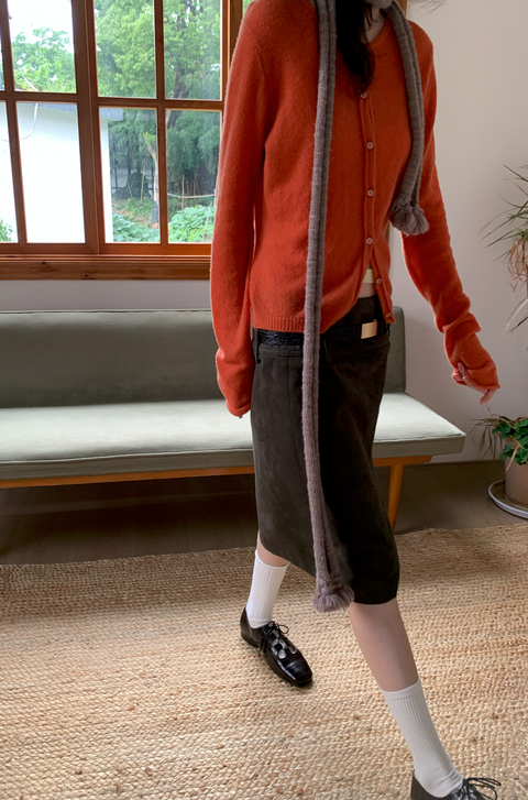 SIMPLE PROJECT MERINO WOOL CARDIGAN