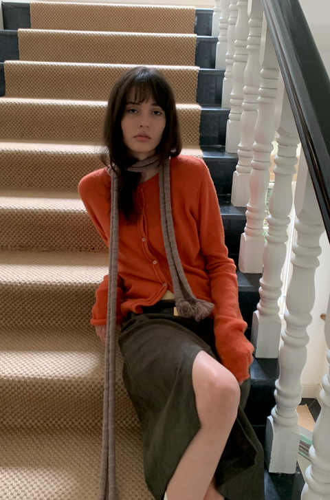 SIMPLE PROJECT MERINO WOOL CARDIGAN