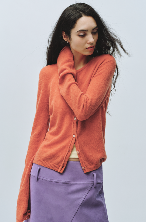 SIMPLE PROJECT MERINO WOOL CARDIGAN