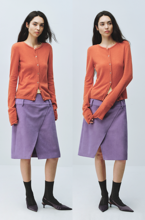 SIMPLE PROJECT MERINO WOOL CARDIGAN