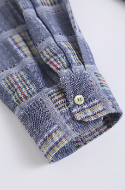 SIMPLE PROJECT TASSEL CHECK SHIRT