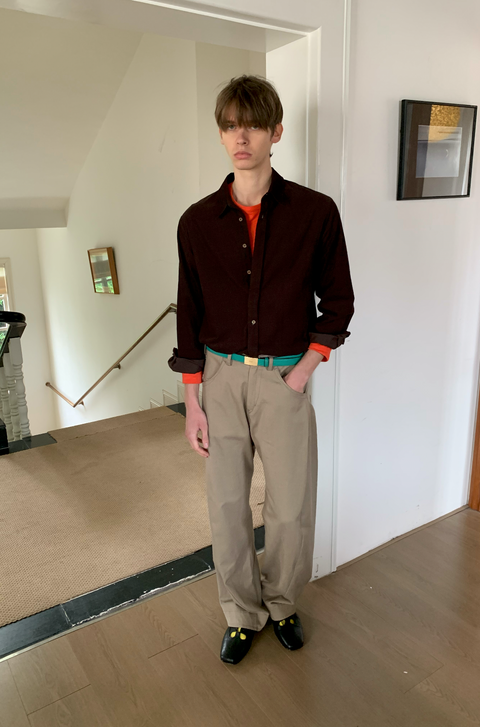 SIMPLE PROJECT CORDUROY SHIRT