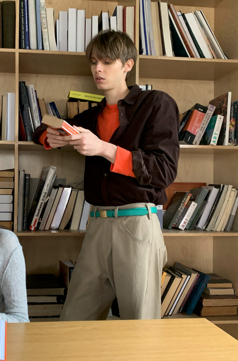 SIMPLE PROJECT CORDUROY SHIRT