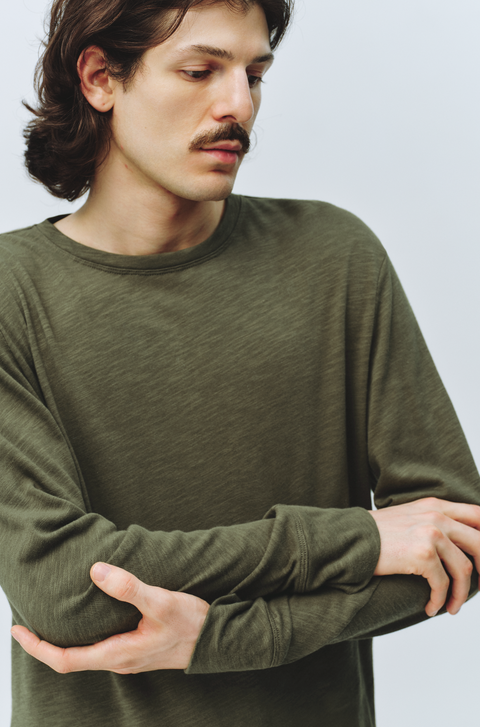 SIMPLE PROJECT SLUB COTTON T-SHIRT